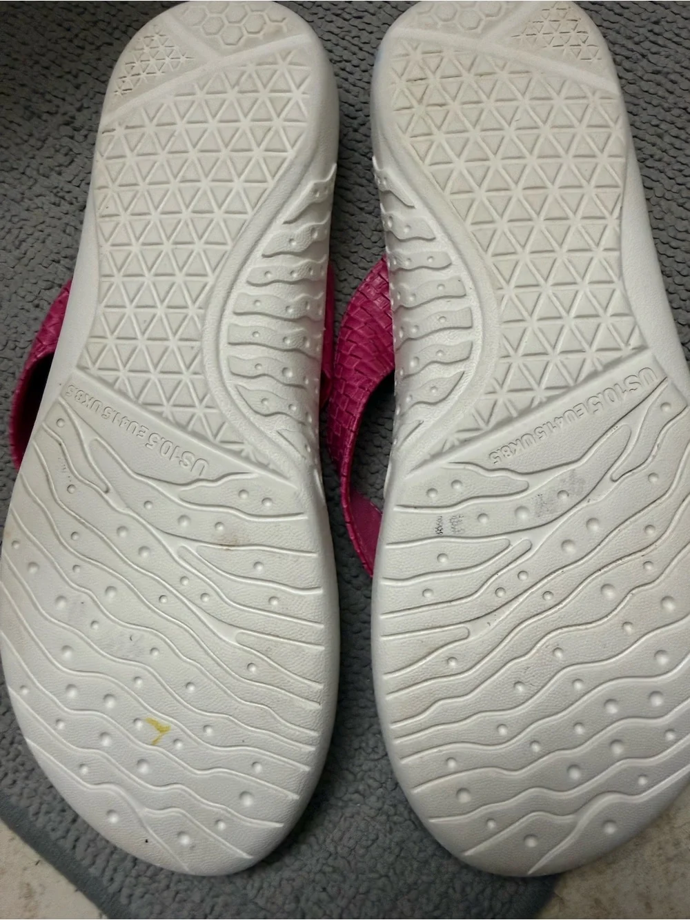 Pink Women's Woven Thong Sandals - Unbranded